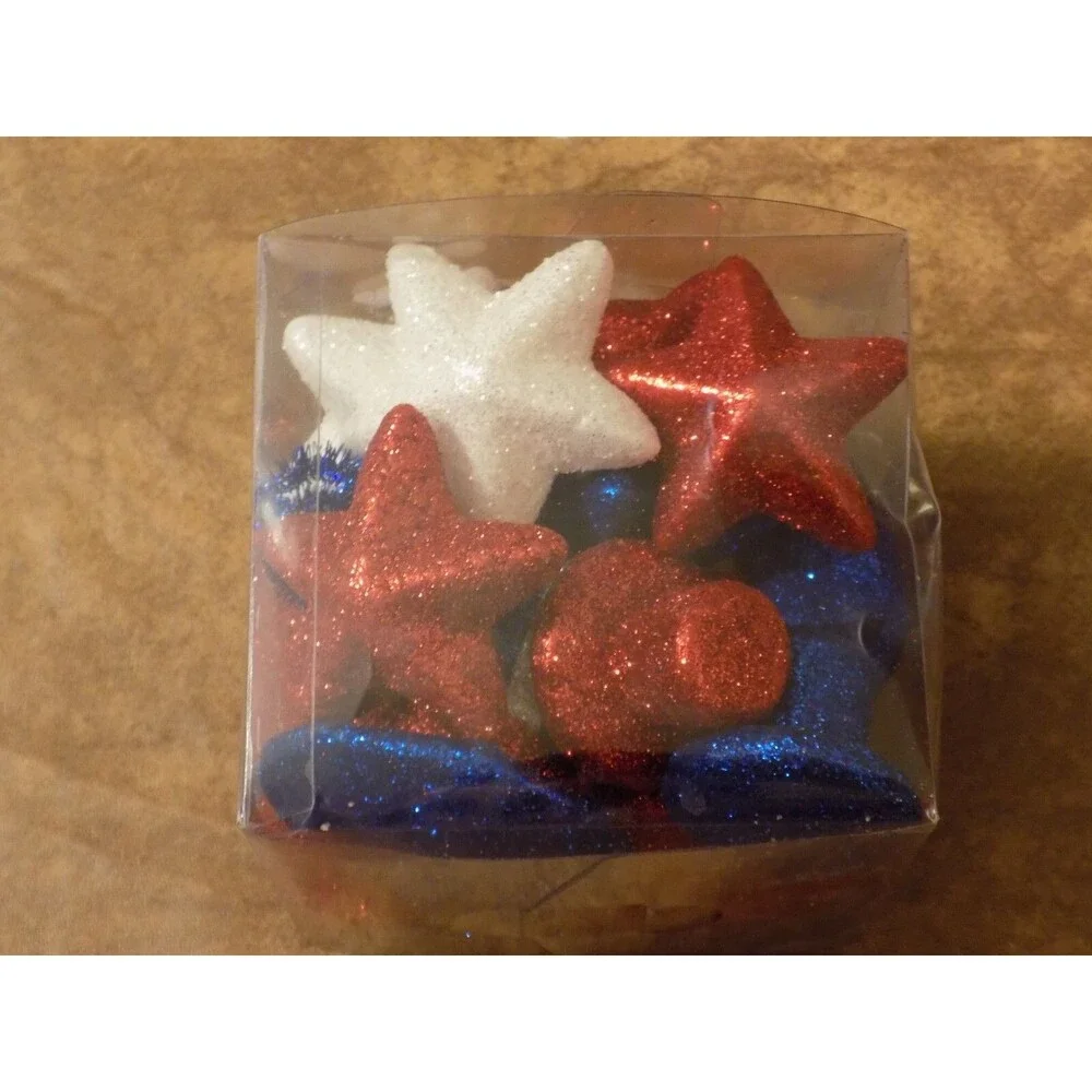 4th Of July Lot Crafts (Top Hats/Wood Firecrackers/Plastic Stars & Foam Scatter)